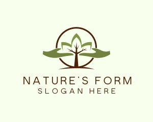 Nature Tree Planting  logo design