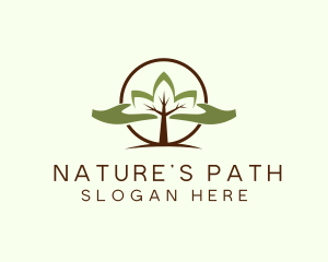 Nature Tree Planting  logo design