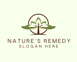 Nature Tree Planting  logo design