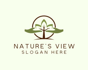 Nature Tree Planting  logo design