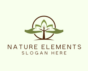 Nature Tree Planting  logo design