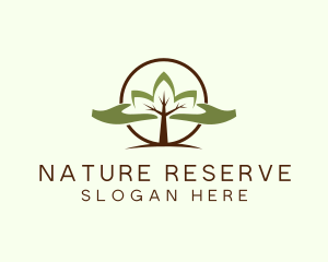 Nature Tree Planting  logo design