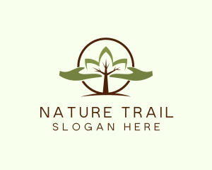 Nature Tree Planting  logo design