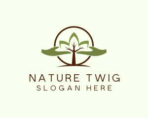 Nature Tree Planting  logo design