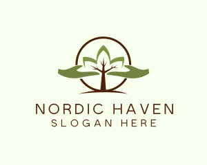 Nature Tree Planting  logo design