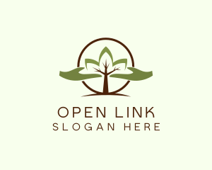 Nature Tree Planting  logo design