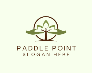 Nature Tree Planting  logo design