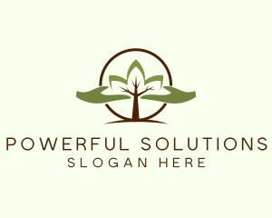 Nature Tree Planting  logo design