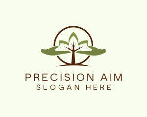 Nature Tree Planting  logo design