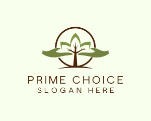 Nature Tree Planting  logo design