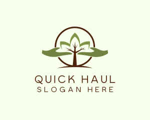 Nature Tree Planting  logo design