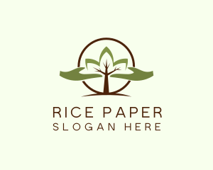 Nature Tree Planting  logo design