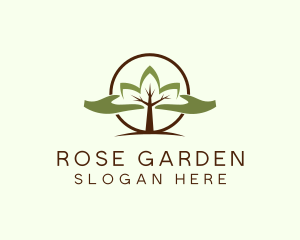 Nature Tree Planting  logo design