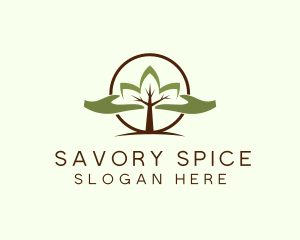 Nature Tree Planting  logo design