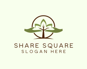 Nature Tree Planting  logo design