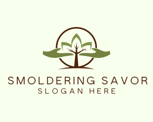 Nature Tree Planting  logo design