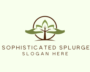 Nature Tree Planting  logo design