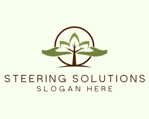 Nature Tree Planting  logo design