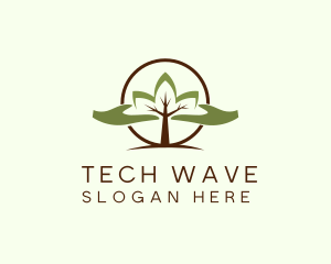 Nature Tree Planting  logo design