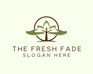 Nature Tree Planting  logo design