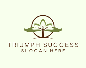 Nature Tree Planting  logo design