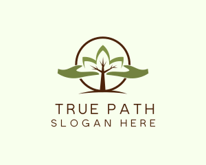 Nature Tree Planting  logo design