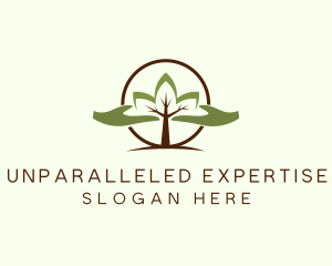 Nature Tree Planting  logo design