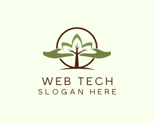 Nature Tree Planting  logo design