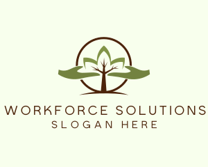 Nature Tree Planting  logo design