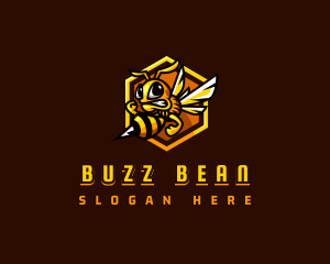 Bee Insect Sting logo design