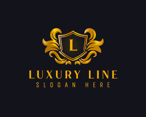  Elegant Crest Insignia logo design