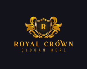  Elegant Crest Insignia logo design