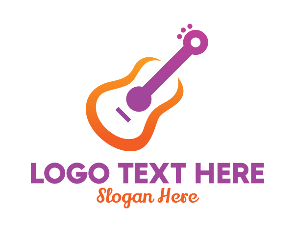 Guitar Lessons logo example 1