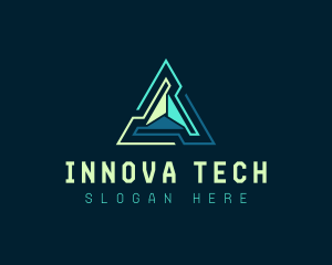 Pyramid Tech Developer logo design