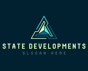 Pyramid Tech Developer logo design