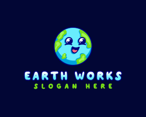 Happy Earth World logo design