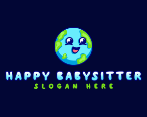 Happy Earth World logo design