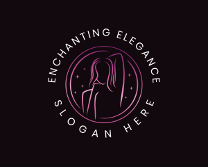 Woman Fashion Spa logo design