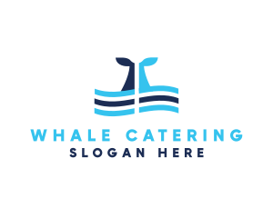 Marine Whale Tail logo