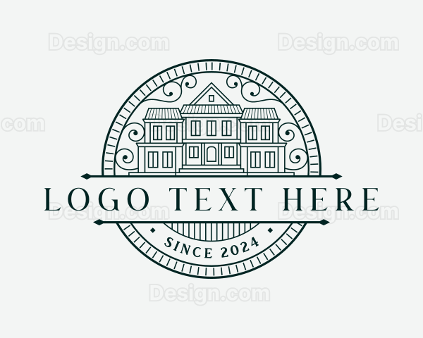 House Real Estate Mansion Logo