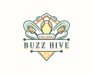Bee Hive Apiary logo design
