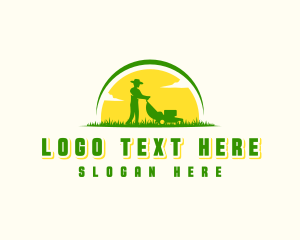 Lawn Mower Gardener logo