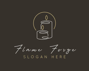 Candle Light Spa logo design