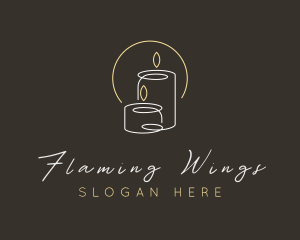 Candle Light Spa logo design