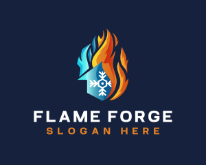 Fire Ice House logo design