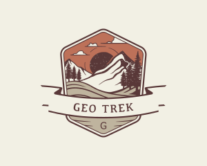 Mountain Camping Adventure logo design