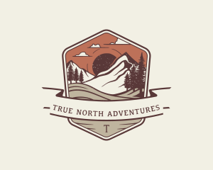 Mountain Camping Adventure logo design