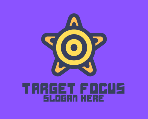 Target Star Shield logo design