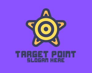 Target Star Shield logo design