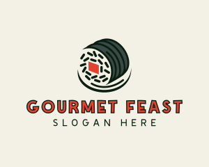 Sushi Dining Gourmet logo design